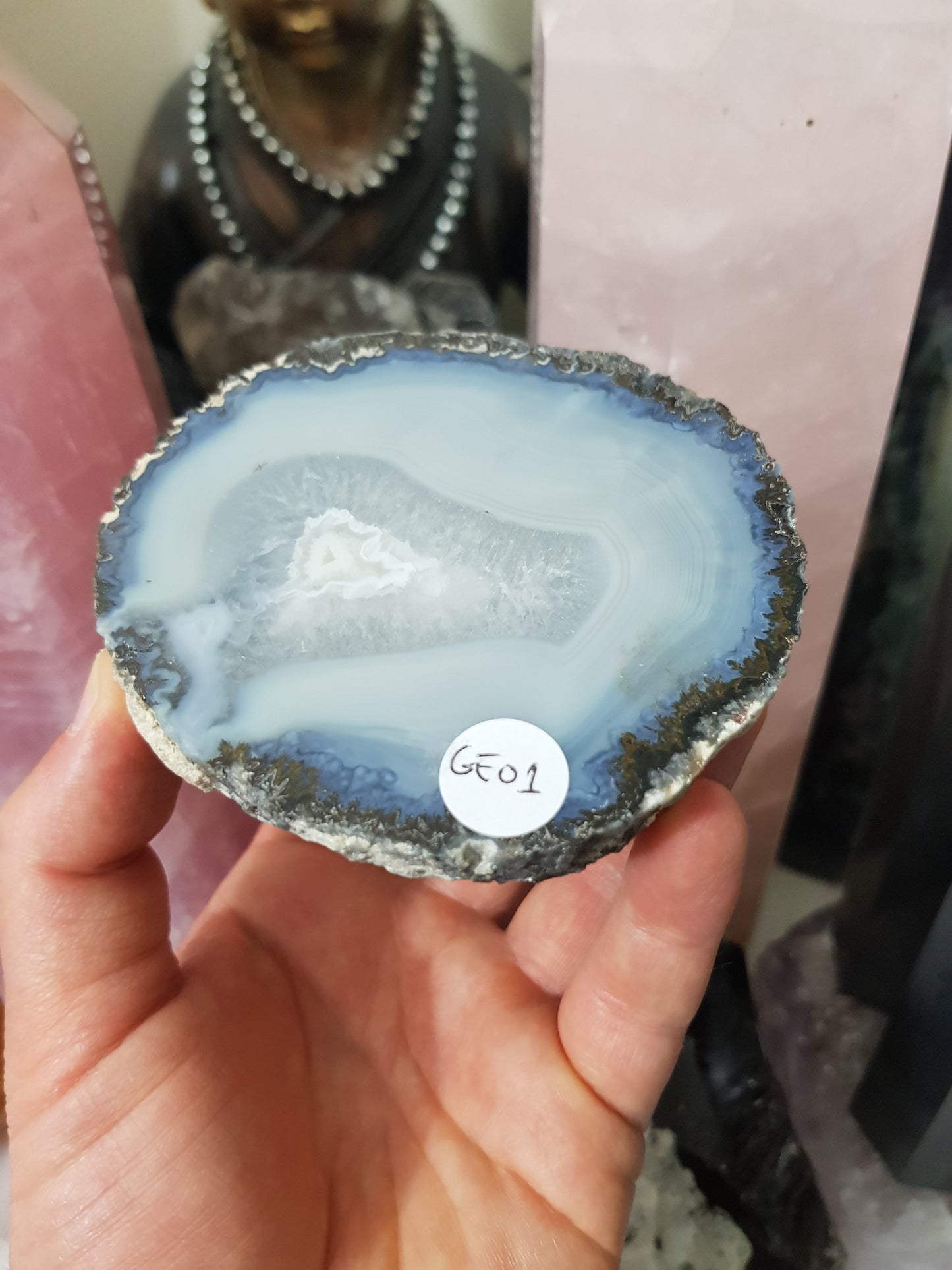 Agate Geode Half - GEO1