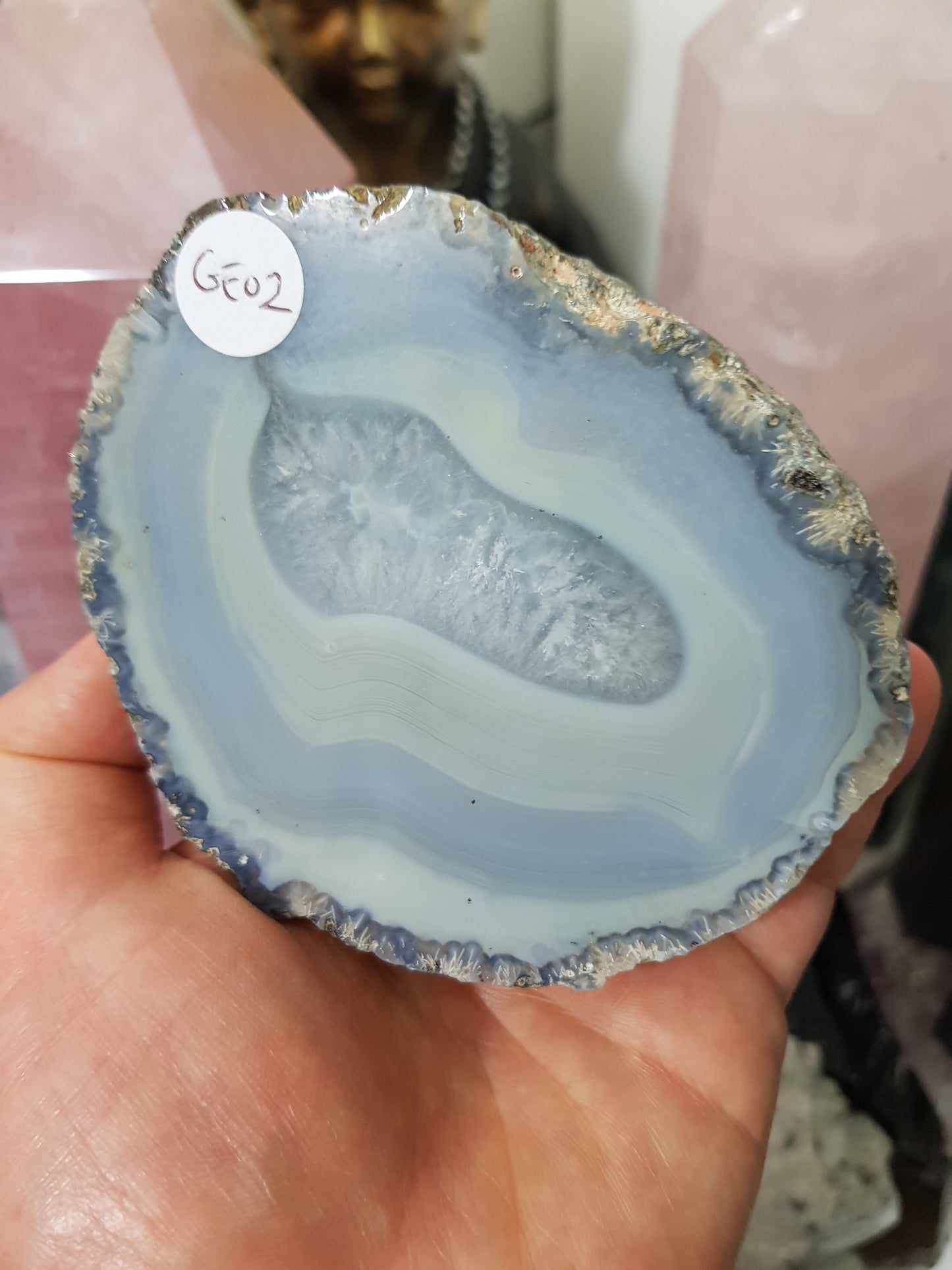 Agate Geode Half - GEO2