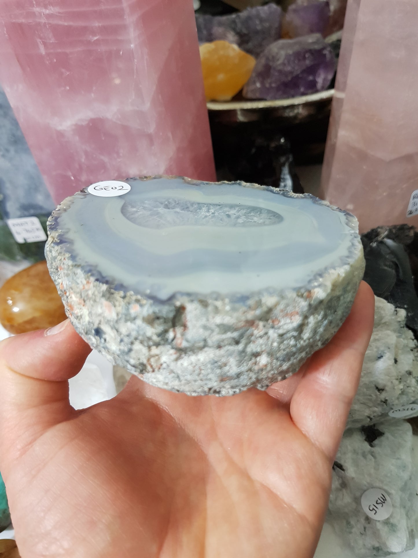 Agate Geode Half - GEO2