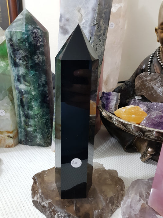 Black Obsidian Crystal Tower - BOT10