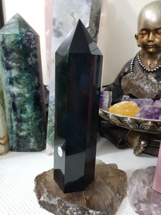 Black Obsidian Crystal Tower - BOT10