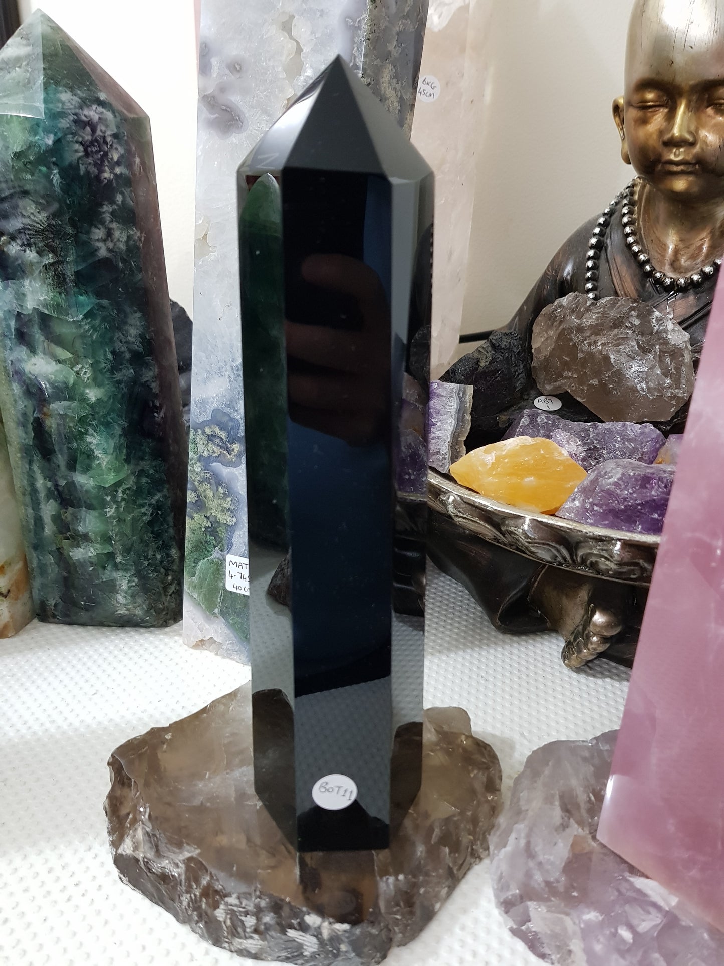 Black Obsidian Crystal Tower - BOT11