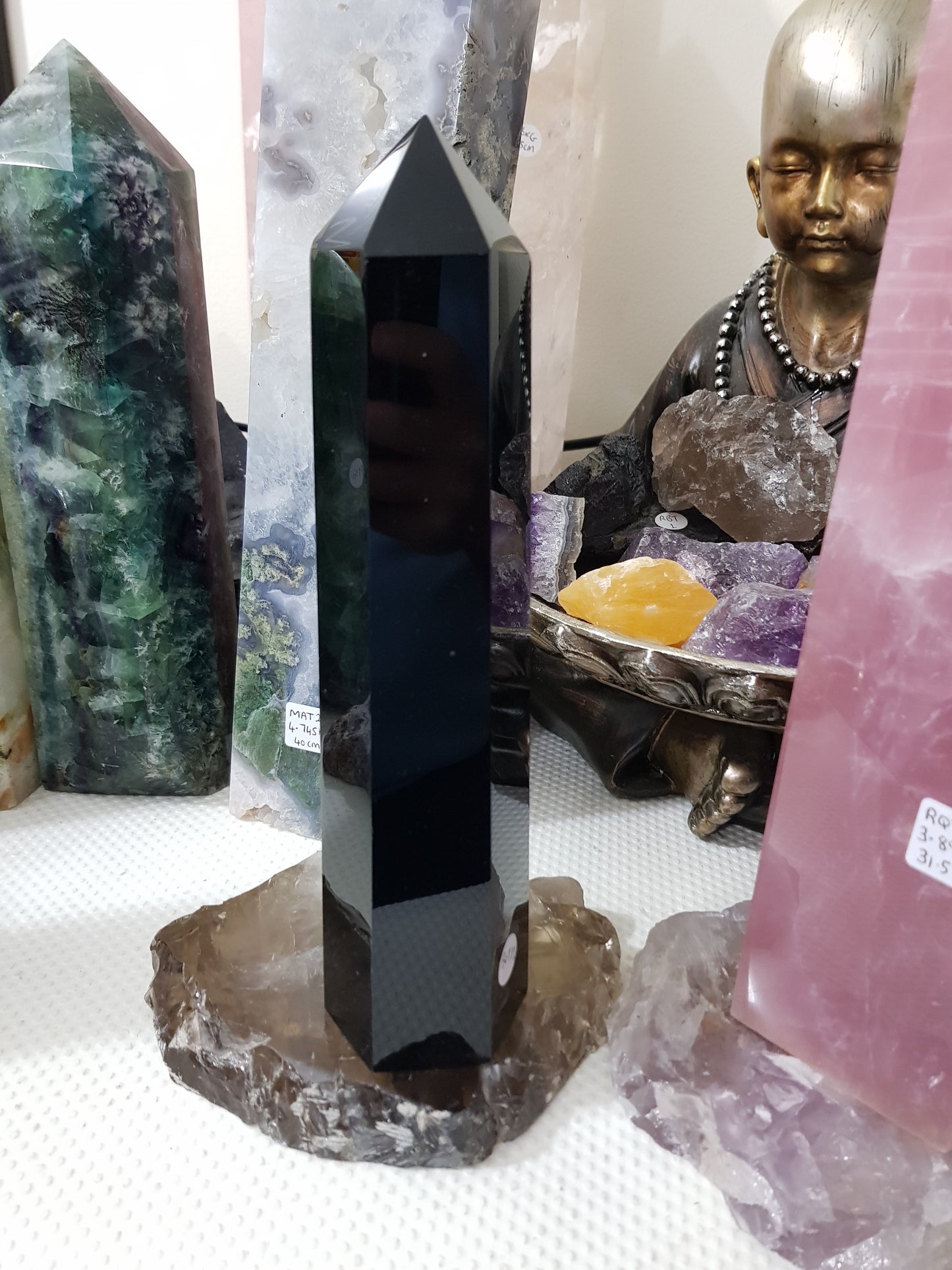 Black Obsidian Crystal Tower - BOT11