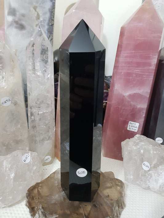 Black Obsidian Crystal Tower - BOT15