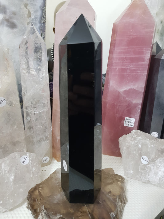 Black Obsidian Crystal Tower - BOT15