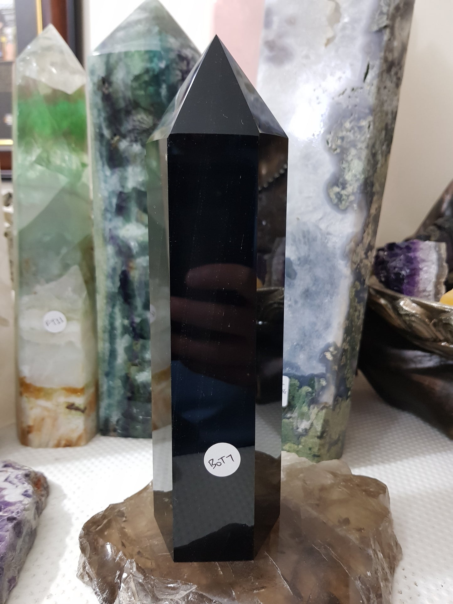 Black Obsidian Crystal Tower - BOT7