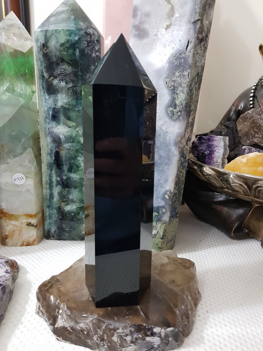 Black Obsidian Crystal Tower - BOT7