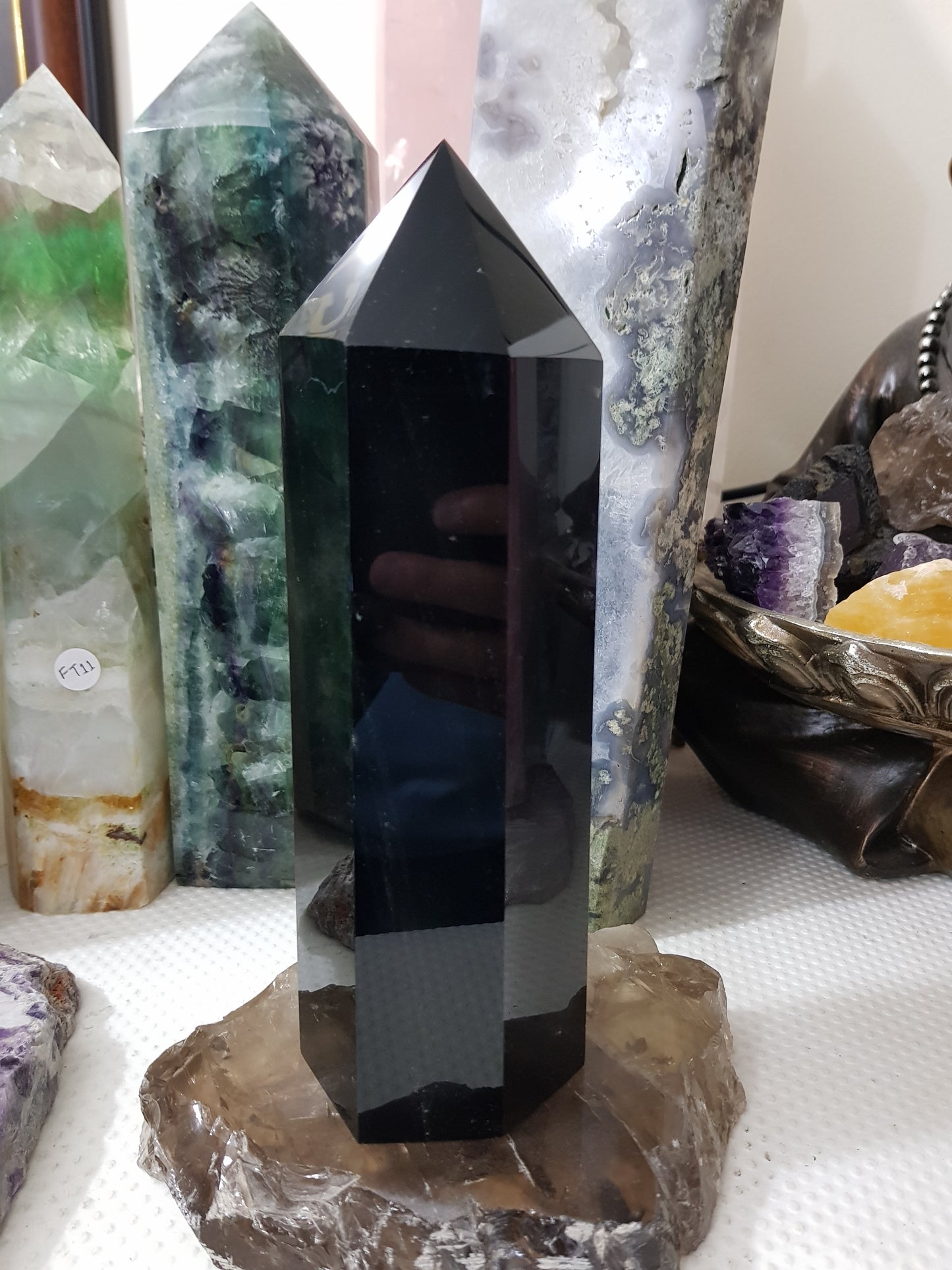 Black Obsidian Crystal Tower - BOT7