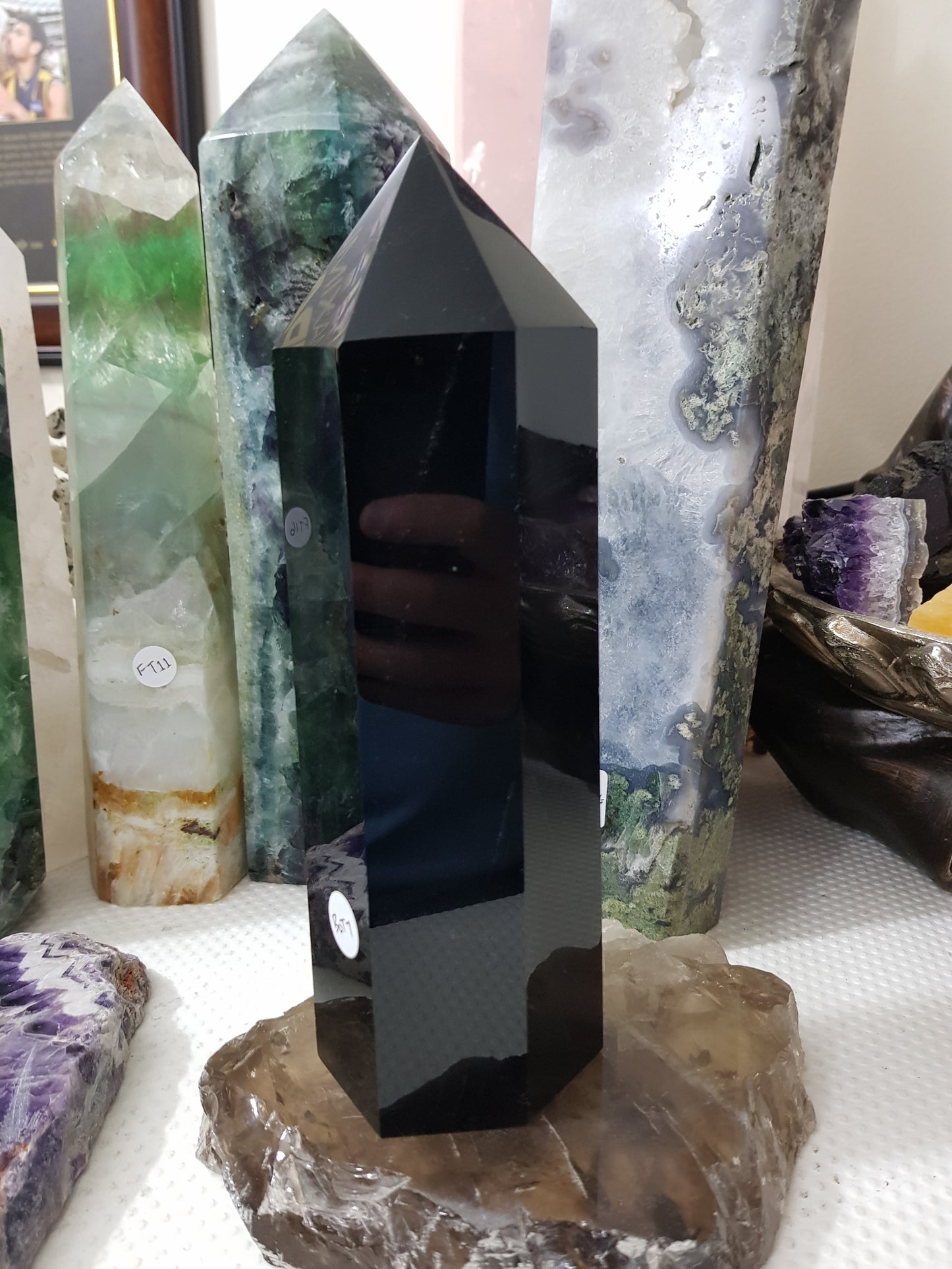 Black Obsidian Crystal Tower - BOT7