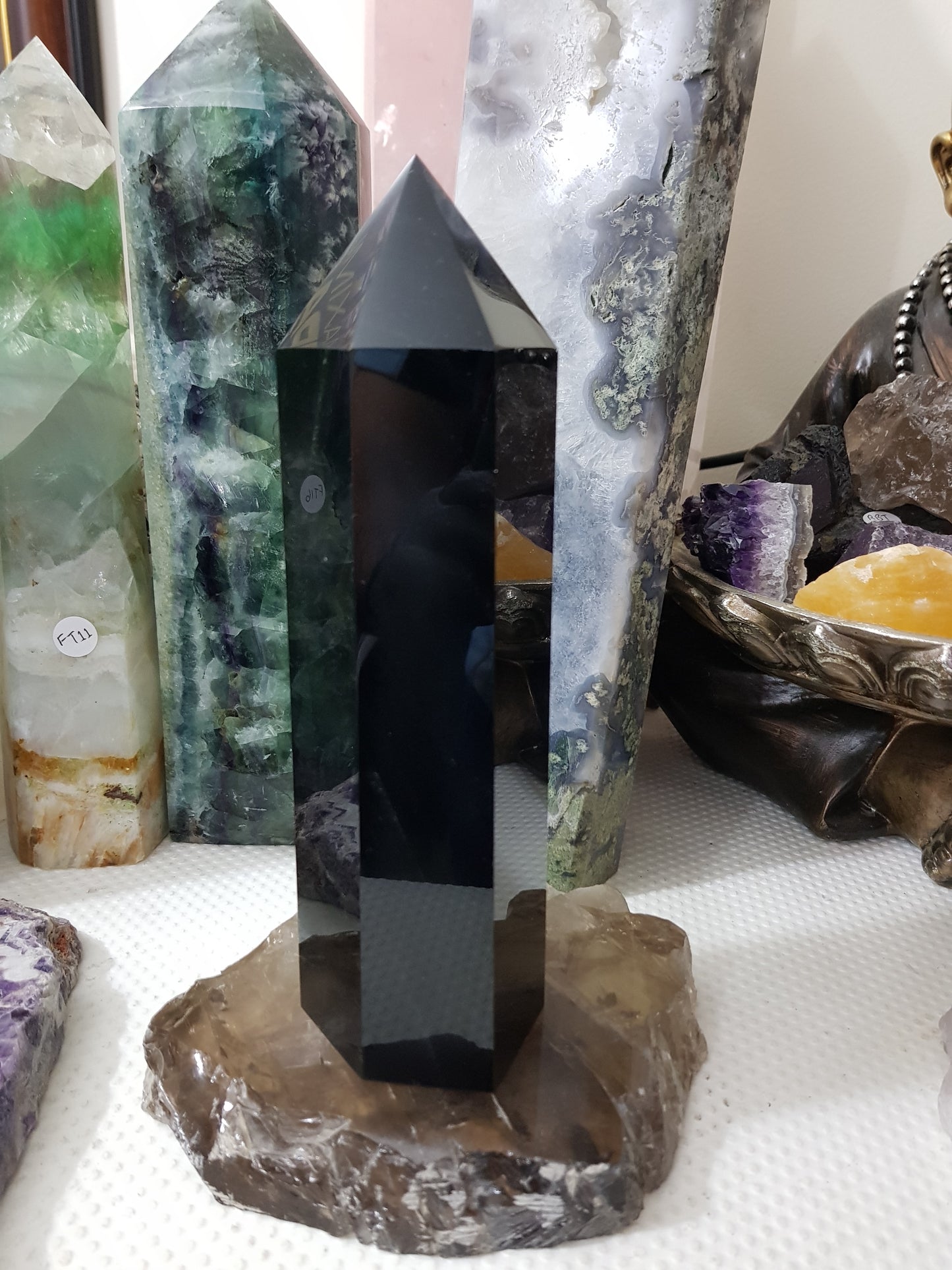 Black Obsidian Crystal Tower - BOT7