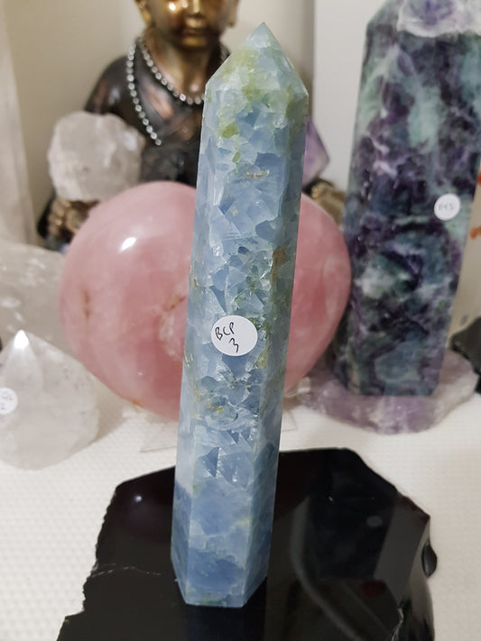 Blue Calcite Crystal Tower – BCP3