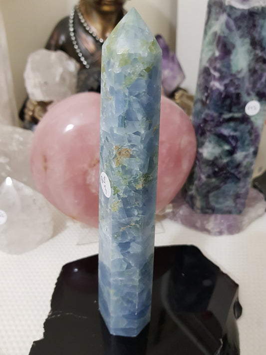 Blue Calcite Crystal Tower – BCP3