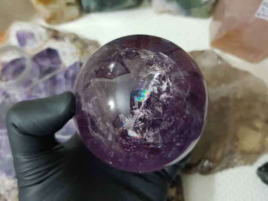 Brazilian Amethyst Crystal Sphere – BASP1