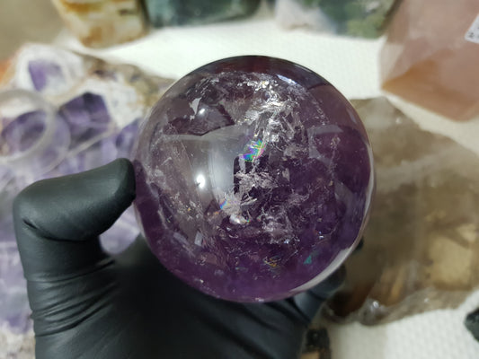 Brazilian Amethyst Crystal Sphere – BASP1