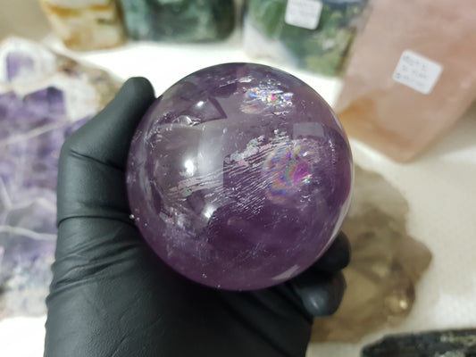 Brazilian Amethyst Crystal Sphere – BASP2