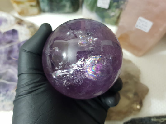 Brazilian Amethyst Crystal Sphere – BASP2