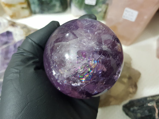 Brazilian Amethyst Crystal Sphere – BASP3