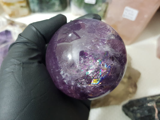 Brazilian Amethyst Crystal Sphere – BASP3