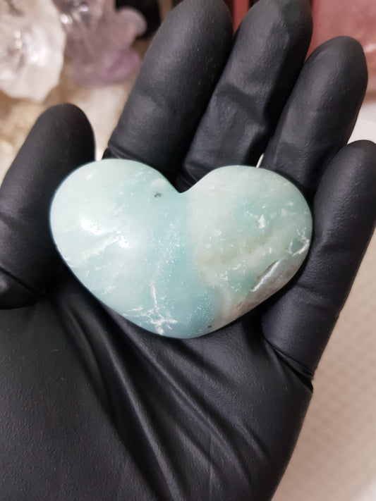 Caribbean Calcite Crystal Heart - CCH3