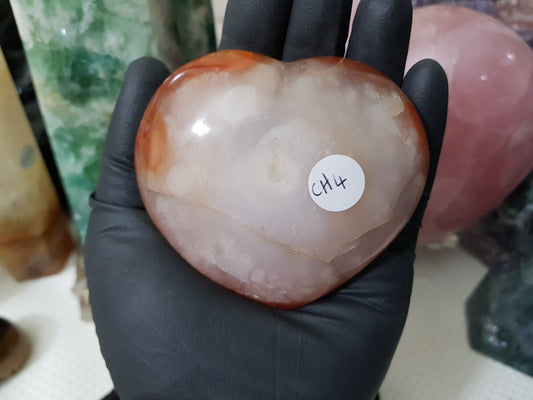 Carnelian Crystal Heart – CH4