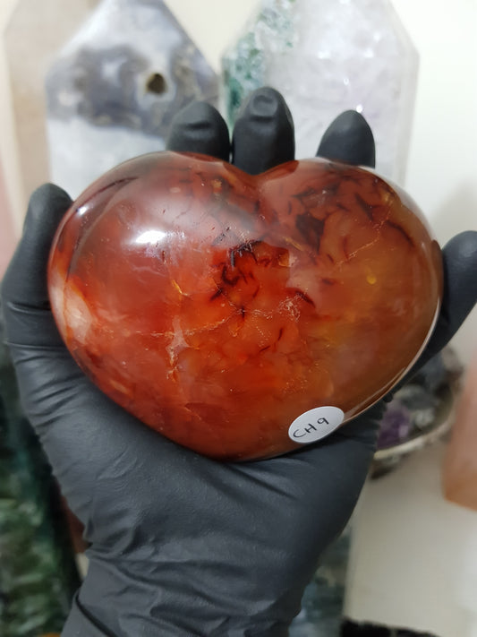 Carnelian Crystal Heart – CH9