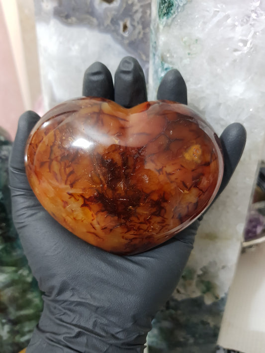 Carnelian Crystal Heart – CH9