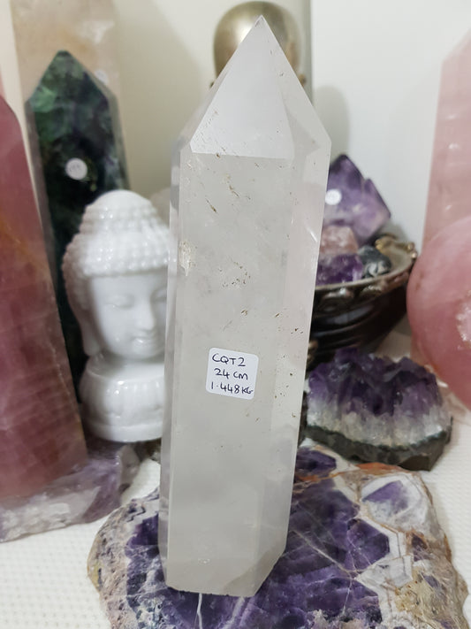 Clear Quartz Crystal Tower - CQT2