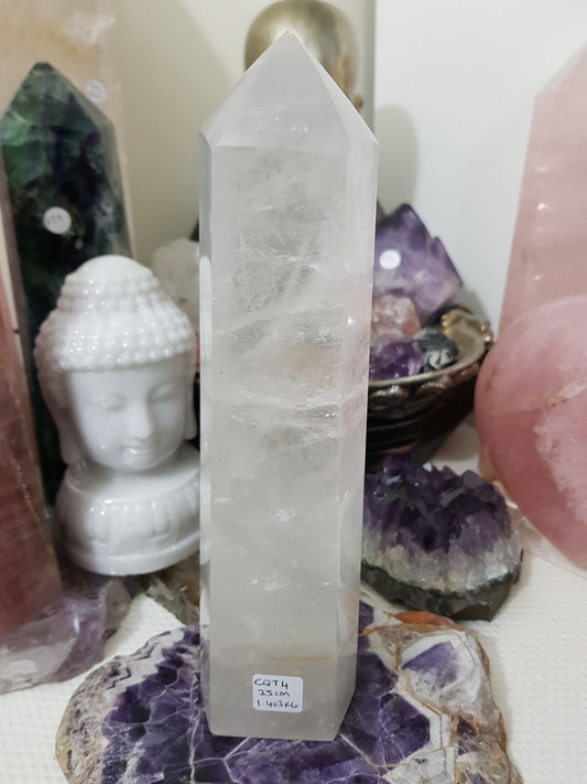 Clear Quartz Crystal Tower - CQT4