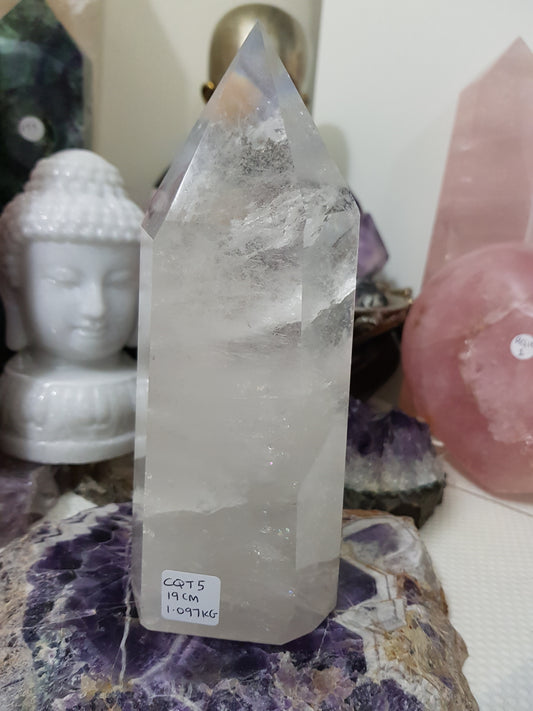 Clear Quartz Crystal Tower - CQT5