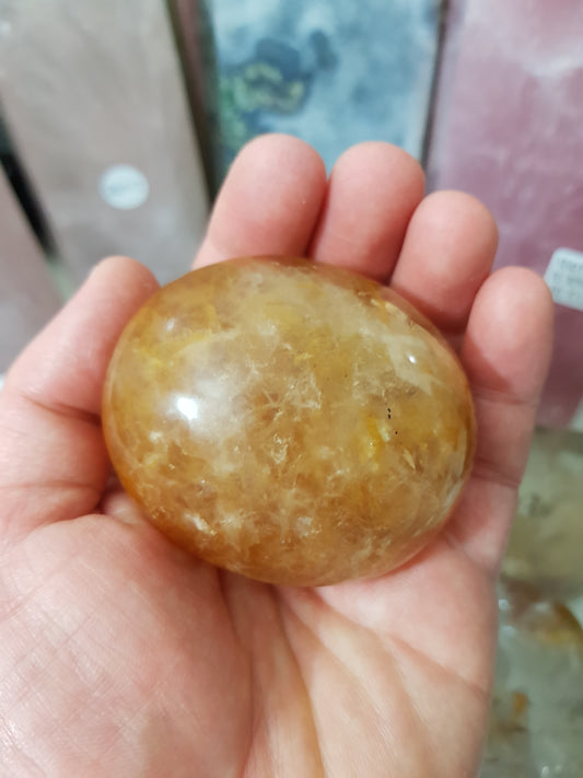 Golden Healer (Hematoid Quartz) Crystal Palmstone - GHP2