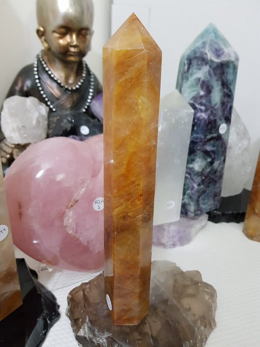 Golden Healer (Hematoid Quartz) Crystal Tower – GHT25