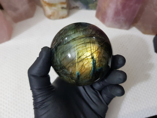 Labradorite Crystal Sphere - LSP1