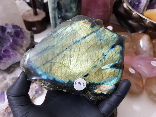 Labradorite Semi Polished/Semi Rough Crystal - RPL1