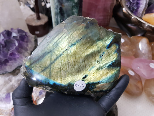 Labradorite Semi Polished/Semi Rough Crystal - RPL1