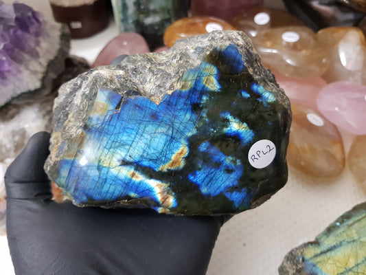 Labradorite Semi Polished/Semi Rough Crystal - RPL2