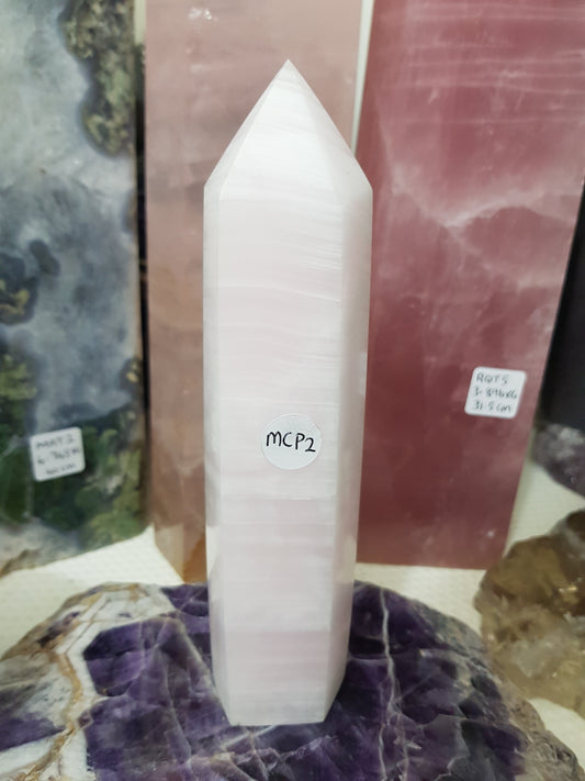 Mangano Calcite Crystal Point – MCP2