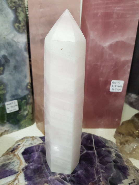 Mangano Calcite Crystal Point – MCP6