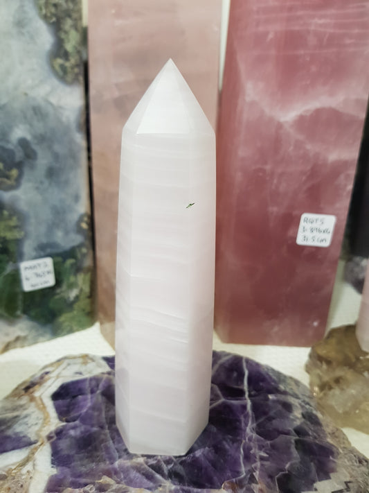 Mangano Calcite Crystal Point – MCP7