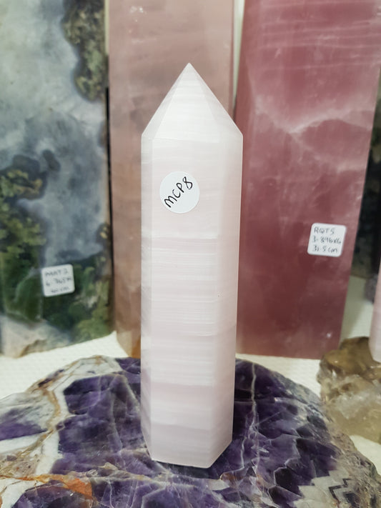 Mangano Calcite Crystal Point – MCP8