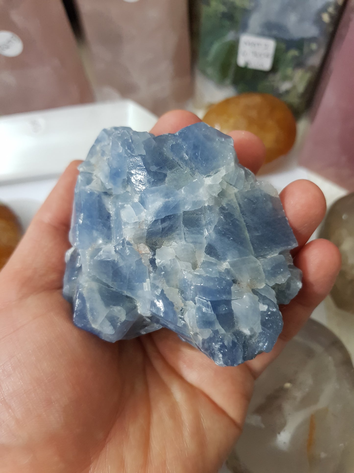 Natural Blue Calcite Crystal – NBC1