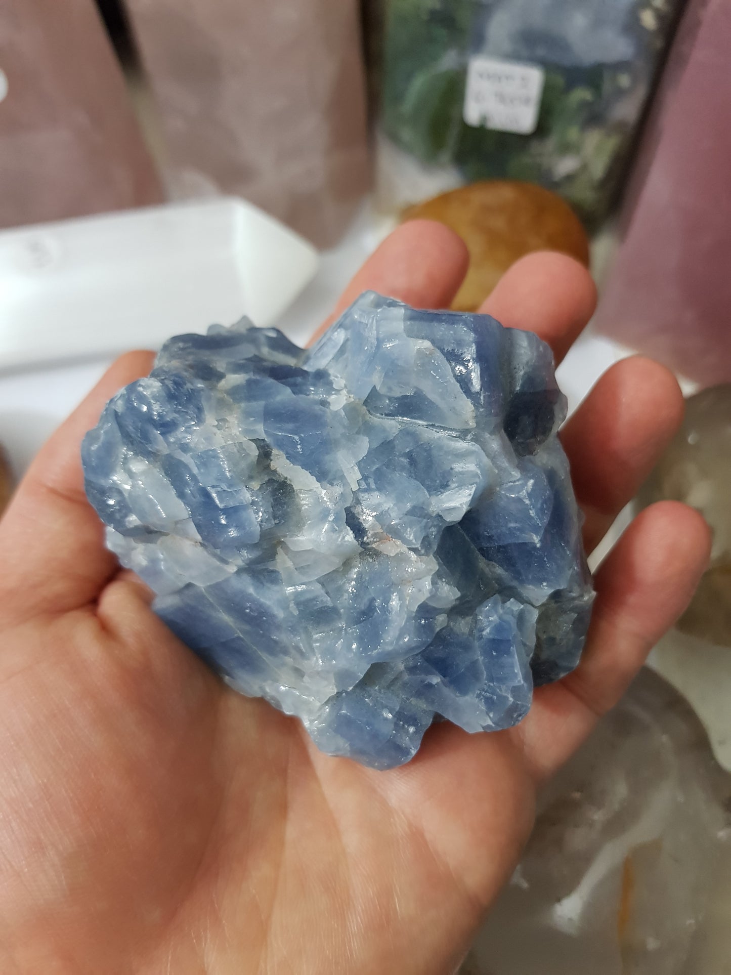 Natural Blue Calcite Crystal – NBC1