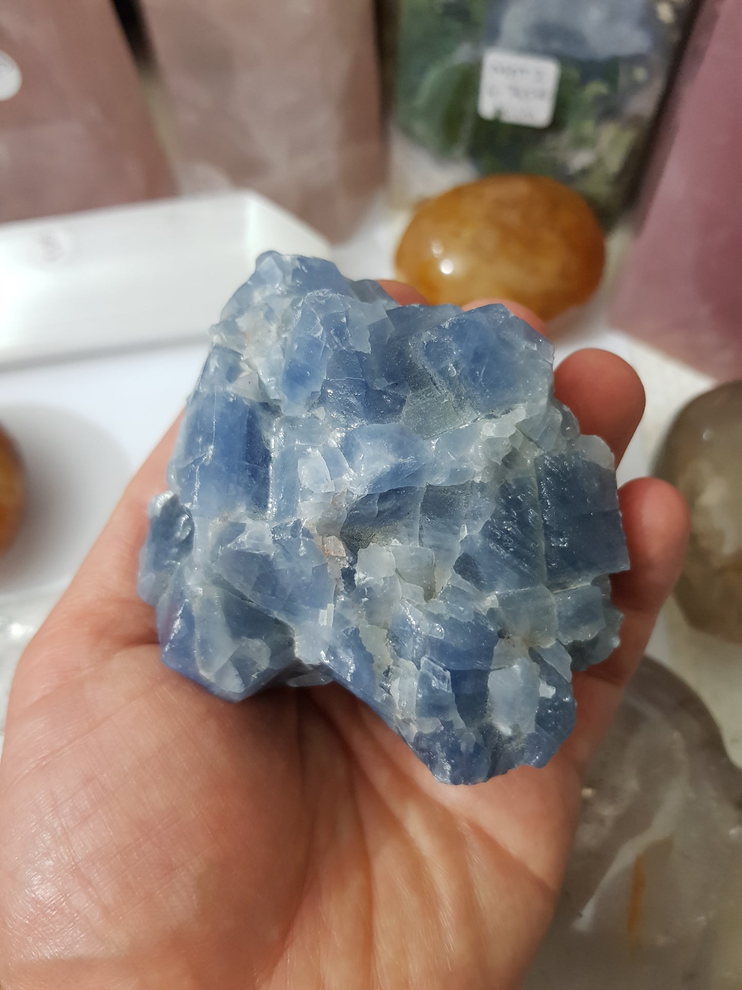 Natural Blue Calcite Crystal – NBC1