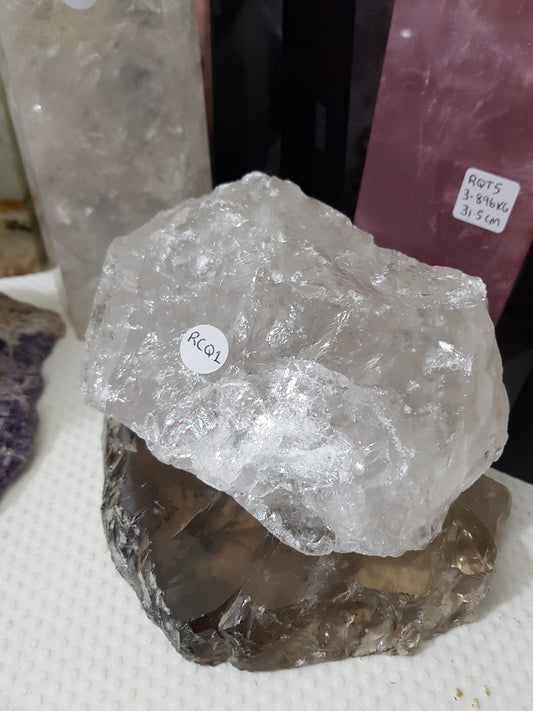 Natural Clear Quartz Crystal Chunk - RCQ1