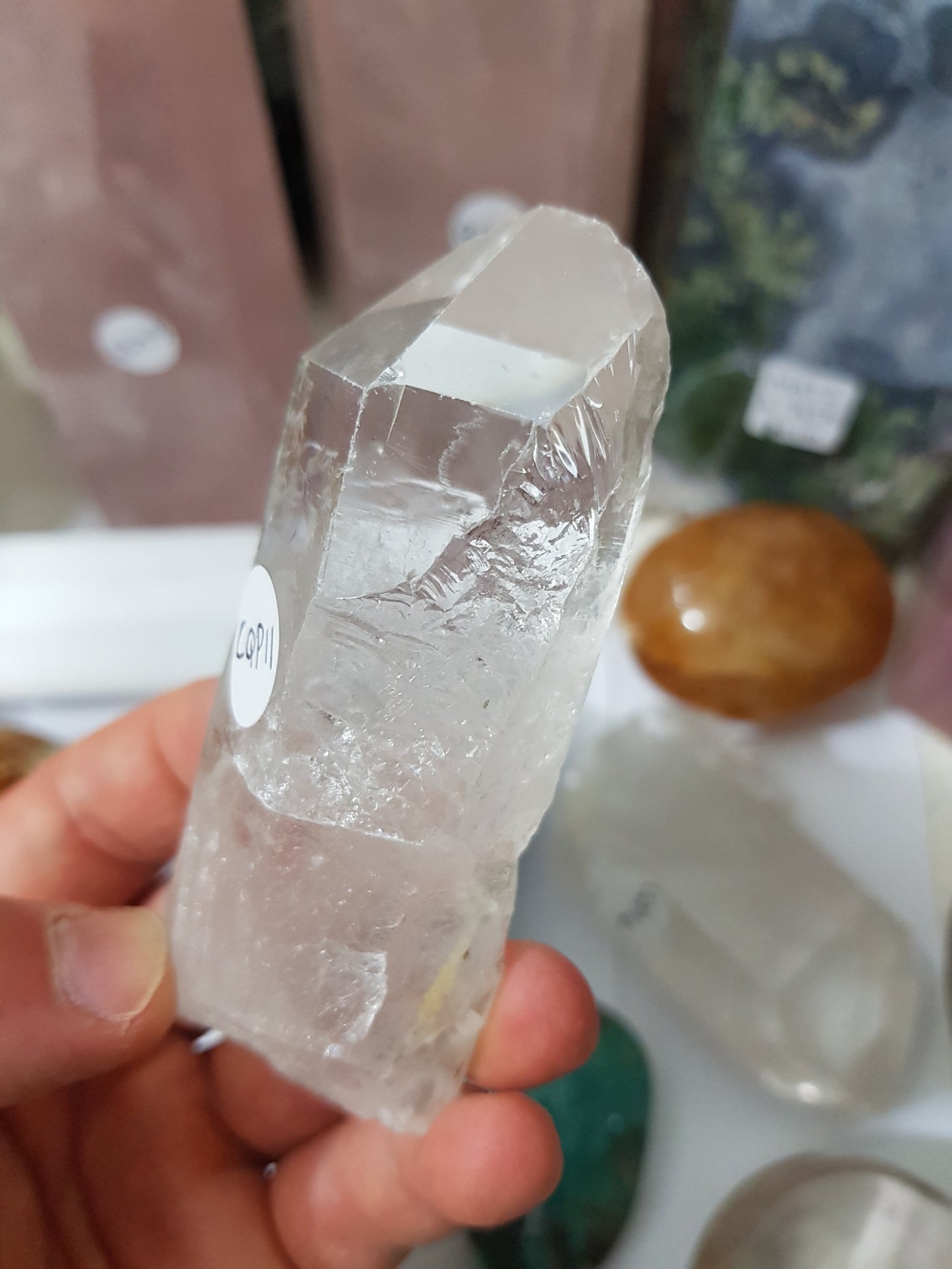 Natural Clear Quartz Crystal Point - CQP11