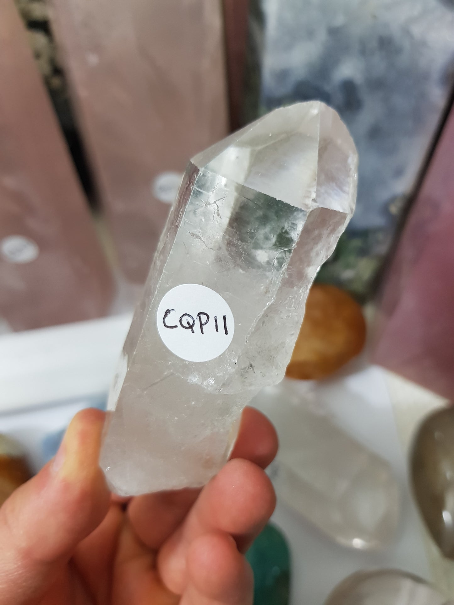 Natural Clear Quartz Crystal Point - CQP11