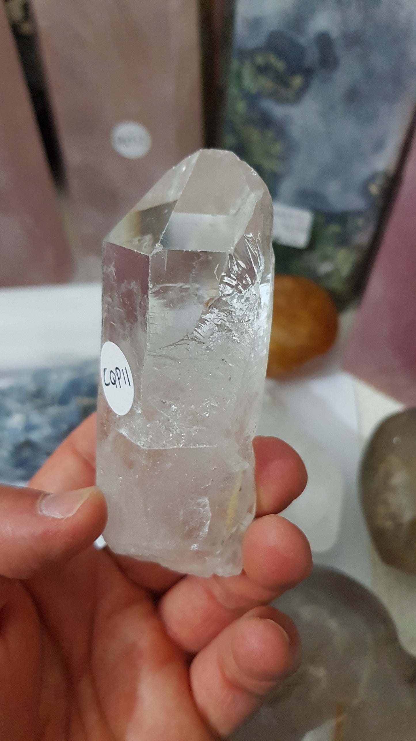 Natural Clear Quartz Crystal Point - CQP11