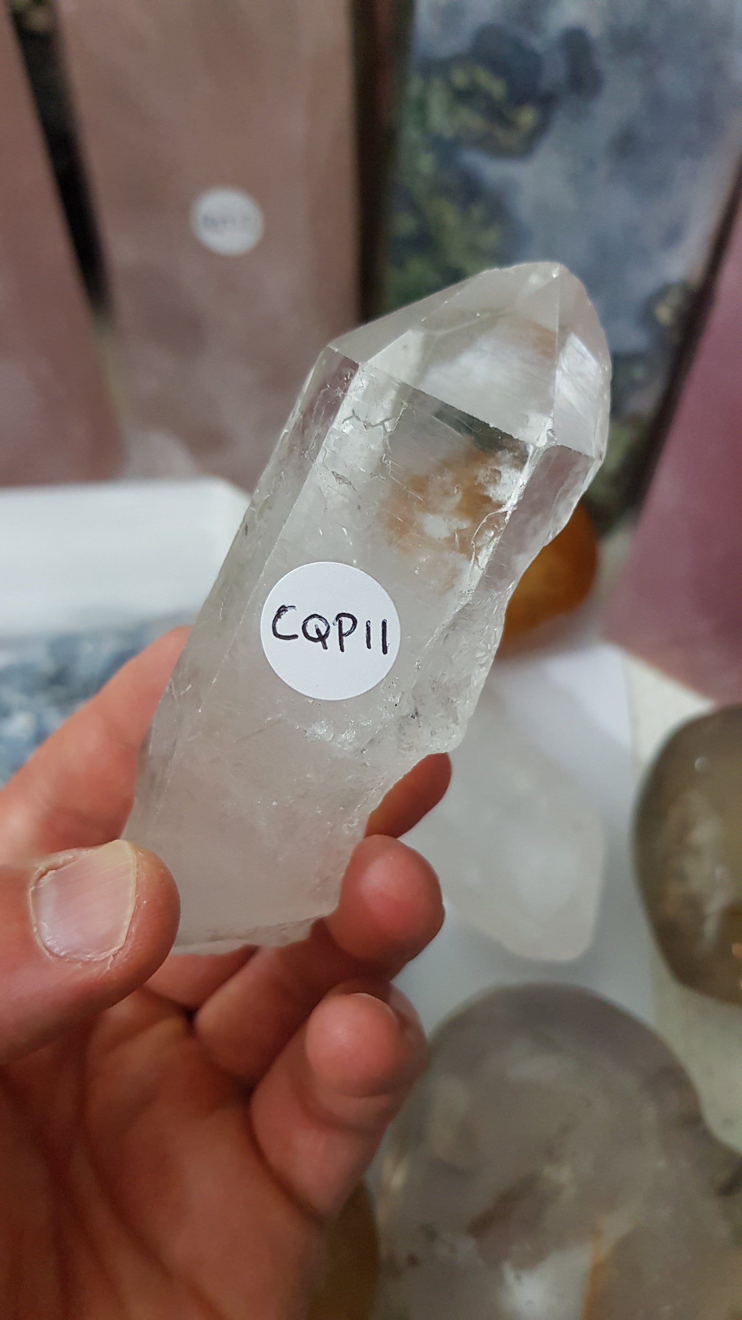 Natural Clear Quartz Crystal Point - CQP11