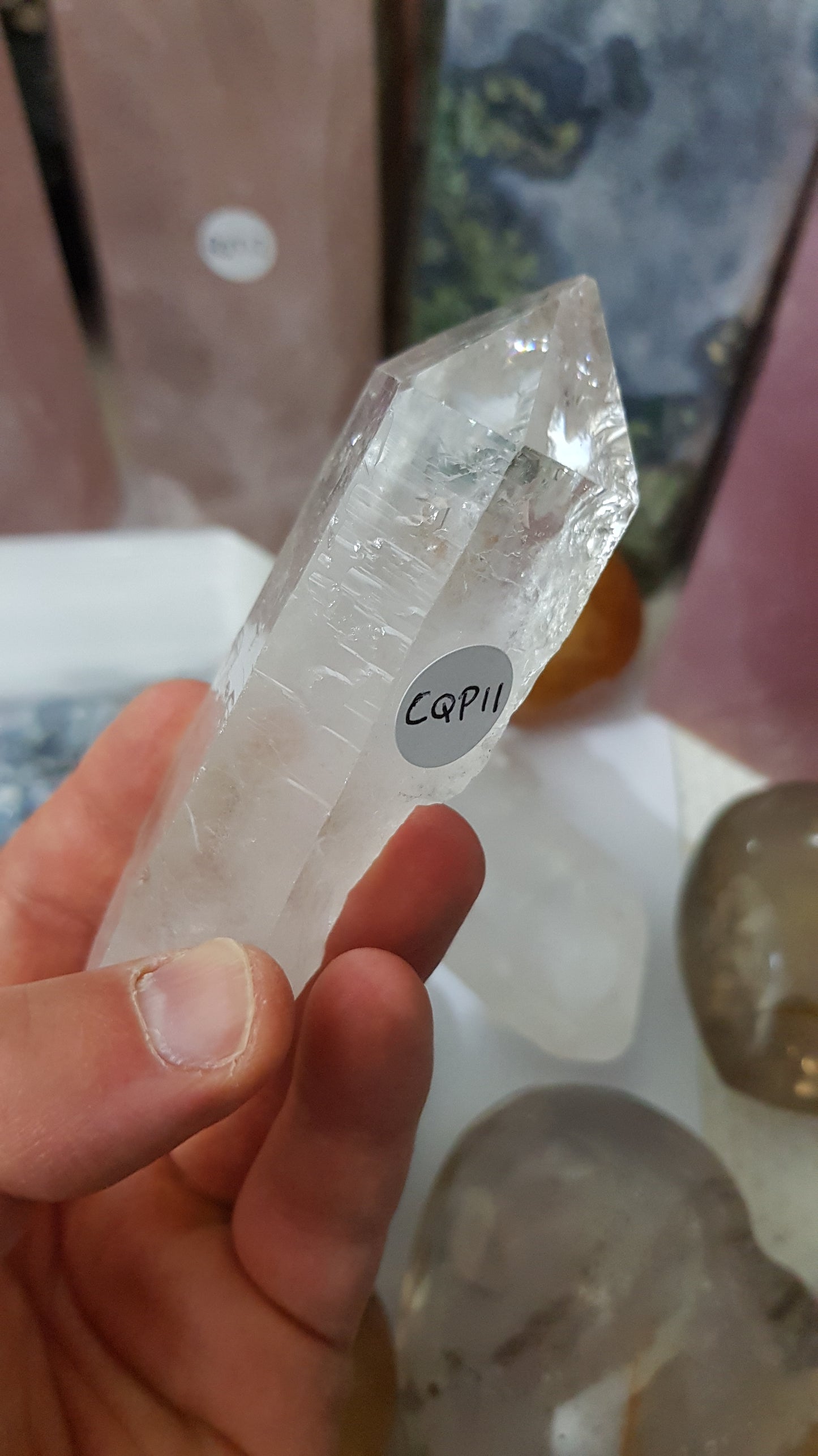 Natural Clear Quartz Crystal Point - CQP11