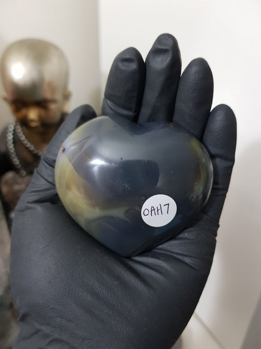 Orca Agate Crystal Heart – OAH7