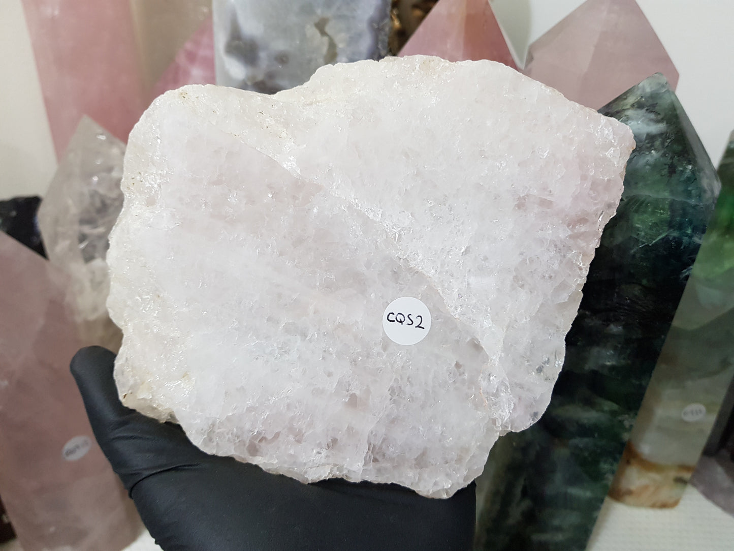 Polished Clear Quartz Crystal Slice - CQS2